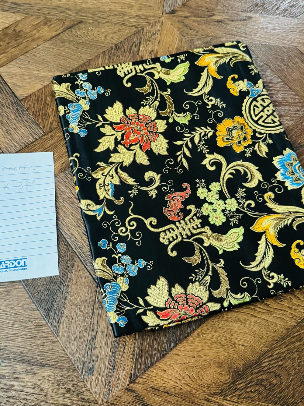 Chinese Woven Silk Brocade Fabric